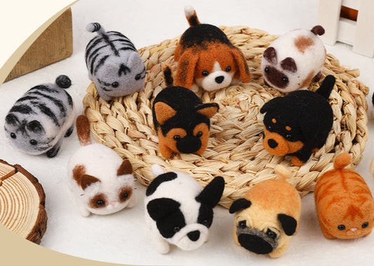 12 Pieces Doll Making Wool Needle Felting Starter Kit with Instruction