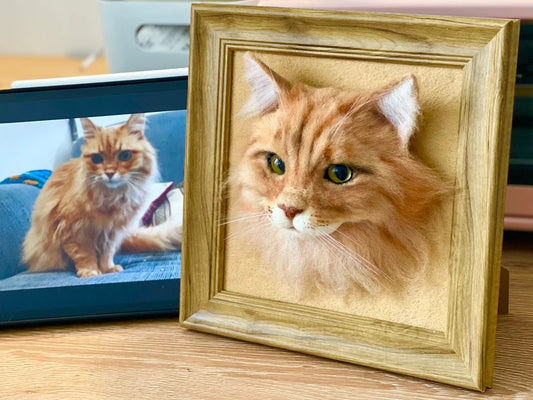 Framed Pet Portrait-Cat